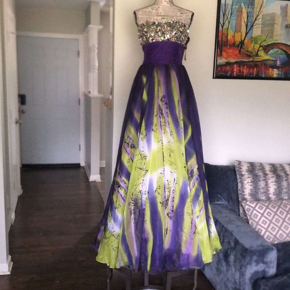 Anny Lee Dresses | Anny Lee Formal Strapless Dress Junior Size Xs | Color: Purple | Size: Xs | Cyanubianqueen's Closet